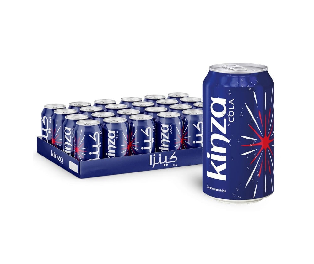 CSD CAN KINZA COLA – 320ML X 24 PSC