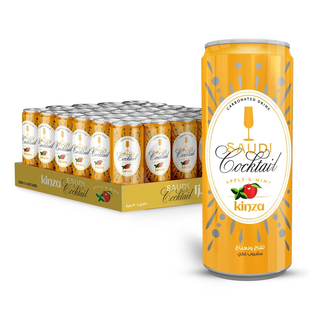 CSD CAN KINZA SAUDI COCKTAIL – 250ML X 30 PSC